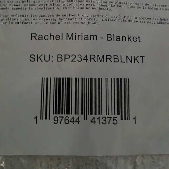 Rachel Miriam The Cloud Luxury Throw Blanket Cream OS New In Package - Picture 5 of 5